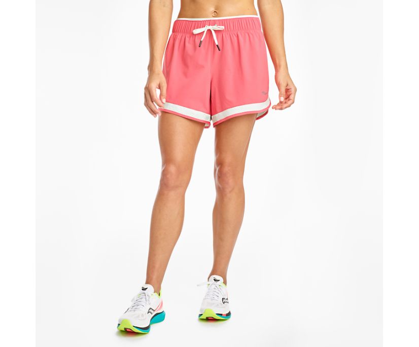 Saucony Outpace 5" Women's Shorts Coral | Canada 316RVDW